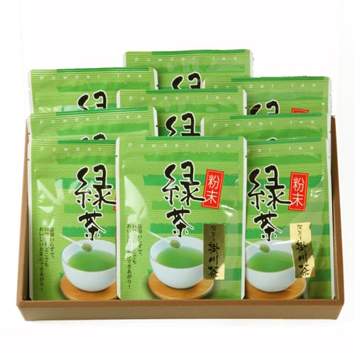 佐々木製茶 深蒸し掛川粉末緑茶 １０パック・セット