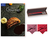 best Gourmet（ベストグルメ） グルメカタログギフト beauvau（ボーヴォー）＋箸二膳(クリストフル)【風呂敷包み】