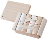 今治謹製 Shifuku Towel（至福タオル） 木箱入り　SH2460 (フェイスタオル4Ｐ)