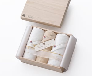 今治謹製 Shifuku Towel（至福タオル） 木箱入り　SH2440 (フェイスタオル2P／ウォッシュタオル)