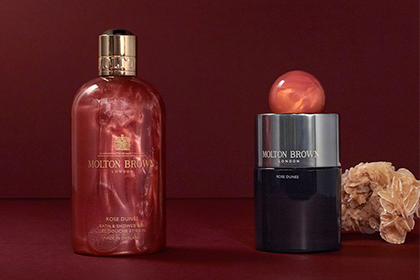 モルトンブラウン「ROSE DUNES」のシャワージェルとフレグランス