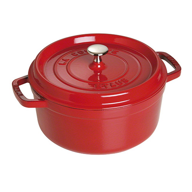 ストウブ24cm ココットラウンド赤 staub