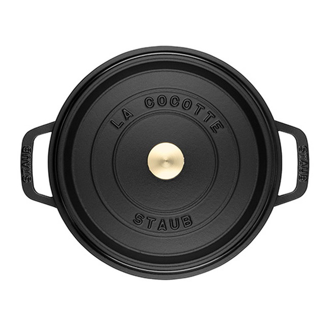 STAUB(ストウブ) ピコ・ココット ラウンド 24cm (ブラック) [CONCENT