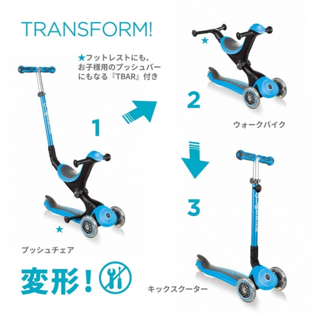 GLOBBER(グロッバー) ゴーアップ アンティークブルー [CONCENT]コンセント