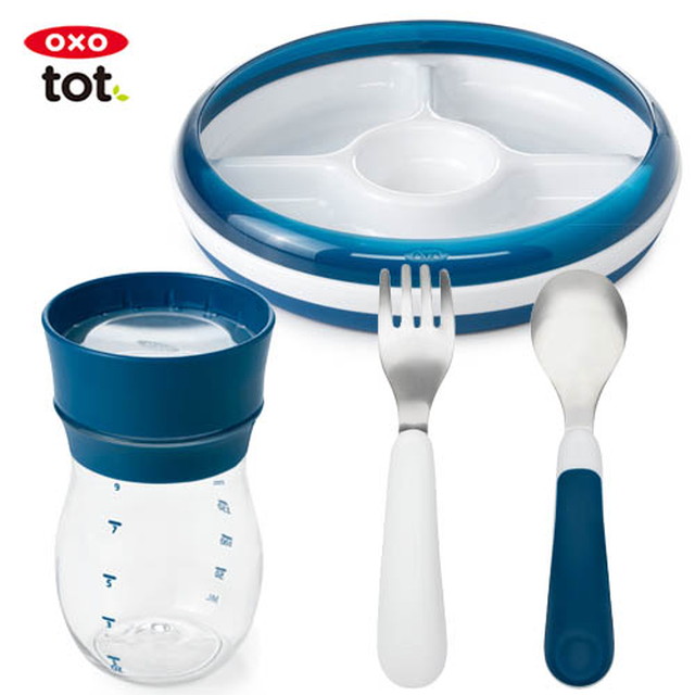 じぶんで食べるセット　トット)　OXO　ネイビー　[CONCENT]コンセント　OXO　tot(オクソー