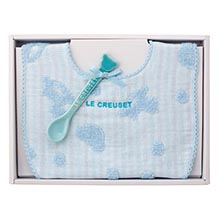 商品画像 LE CREUSET （ル・クルーゼ）　ベビー・スタイ＆スプーン・ギフトセット　コースタルブルー