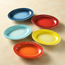 商品画像 LE CREUSET （ル・クルーゼ）　ミニ・オーバル・プレート (5枚入り)  レインボー