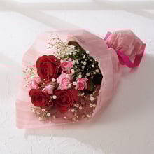 商品画像 【母の日専用】母の日　バラとスプレーカーネーションの花束