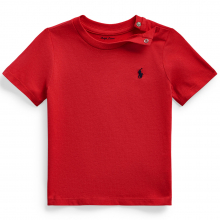 商品画像 POLO RALPH LAUREN（ポロ ラルフ ローレン） コットン ジャージー クルーネック Tシャツ レッド 12M