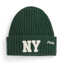 商品画像 POLO Ralph Lauren（ポロ ラルフ ローレン）NY パッチ リブニット ウール ビーニー[ウォッシュド フォレスト（グリーン）]【ラッピングバッグ】