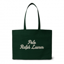 商品画像 POLO Ralph Lauren（ポロ ラルフ ローレン）エンブロイダリー キャンバス トート[ヴィンテージ パイン（グリーン）]【化粧箱入り】