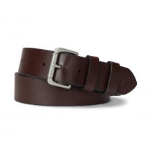 商品画像 POLO Ralph Lauren（ポロ ラルフ ローレン）レザー ローラー バックル ベルト[BROWN]【ラッピングバッグ】