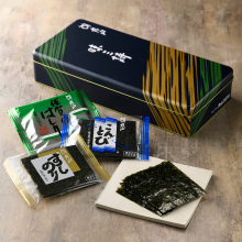 商品画像 丸山海苔店 味三詩 （四切5枚18袋缶入）