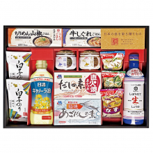 商品画像 【お歳暮】味香門和膳（みかどわぜん）アマノフーズ＆キッコーマン和食詰合せ[MKD-40A]