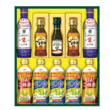 商品画像 【お歳暮】日清　ヘルシーオイル＆キッコーマン生しょうゆギフト[NK-50]