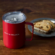 商品画像 DEAN & DELUCA（ディーン&デルーカ） 蓋付ステンレスマグ レッド