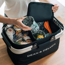 商品画像 DEAN & DELUCA（ディーン&デルーカ） アルミハンドルクーラーバッグ ブラック　【ロゴ入りバッグ付き】