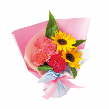 商品画像 【母の日専用】ひまわりとバラのスタンディングブーケ