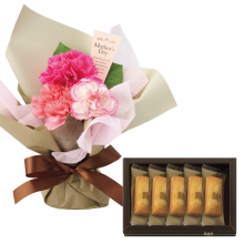 商品画像 【母の日専用】アンリ・シャルパンティエフィナンシェとスタンディングブーケのセット