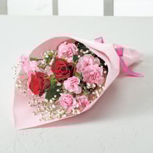 商品画像 【母の日専用】母の日　バラとスプレーカーネーションの花束