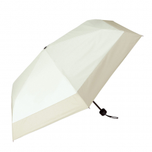 商品画像 【母の日専用】ジミージー　晴雨兼用ＵＶ加工　折りたたみ傘（５５ｃｍ）遮熱タイプ[オフホワイト・ベージュ２]
