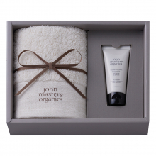 商品画像 john masters organics（ジョンマスターオーガニック） ギフトセット JS2631 （フェイスタオル1P＆ヘアミルクセット)