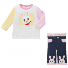 商品画像 MIKI HOUSE（ミキハウス） 長袖Tシャツセット（ピンク：うさこ）