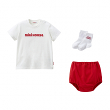 商品画像 MIKI HOUSE（ミキハウス） 半袖Ｔシャツセット【BOX付き】　赤