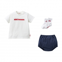 商品画像 MIKI HOUSE（ミキハウス） 半袖Ｔシャツセット【BOX付き】　紺