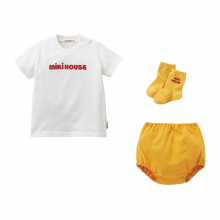 商品画像 MIKI HOUSE（ミキハウス） 半袖Ｔシャツセット【BOX付き】　黄