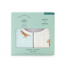 商品画像 aden+anais（エイデンアンドアネイ） gelato pique collection スナップビブ（2枚組） ダイナソー・ベア