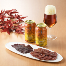 商品画像 【秋季限定】軽井沢ブルワリー 高原の錦秋（赤ビール）＋おつまみセット（鎌倉ハム富岡商会）