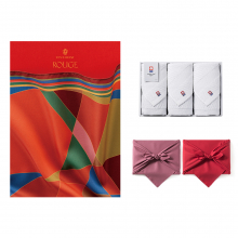商品画像 VENT OUEST (ヴァンウエスト) カタログギフト ROUGE(ルージュ)＋今治 綾 フェイスタオル3枚セット