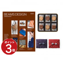 商品画像 BEAMS DESIGN CATALOG GIFT BROWN ＋GODIVA ラングドシャクッキーアソートメント (18枚入)【京都・風呂敷包み】