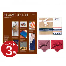 商品画像 BEAMS DESIGN CATALOG GIFT BROWN＋フェイス・ウォッシュタオルセット【風呂敷包み】