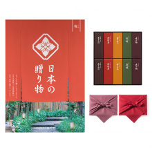 商品画像 日本の贈り物　カタログギフト　梅(うめ)+とらや 羊羹【風呂敷包み】