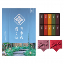 商品画像 日本の贈り物　カタログギフト　露草（つゆくさ）+とらや 羊羹【風呂敷包み】