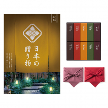 商品画像 日本の贈り物　カタログギフト　金色（こんじき）+とらや 羊羹【風呂敷包み】
