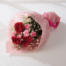 商品画像 【母の日遅れてごめんね！】母の日　バラとスプレーカーネーションの花束