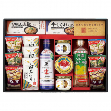 商品画像 【お歳暮】味香門和膳（みかどわぜん）アマノフーズ＆キッコーマン和食詰合せ[MKD-50N]