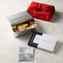 商品画像 DEAN & DELUCA（ディーン&デルーカ） ギフトカタログ CHARCOAL（チャコール）＋アメリカンクッキー缶【風呂敷包み】※カードタイプ