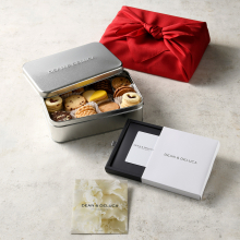 商品画像 DEAN & DELUCA（ディーン&デルーカ） ギフトカタログ PLATINUM（プラチナ） ＋アメリカンクッキー缶【風呂敷包み】※カードタイプ
