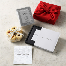商品画像 DEAN & DELUCA（ディーン&デルーカ） ギフトカタログ CRYSTAL(クリスタル)＋ハートジャムクッキーとコーヒーギフト【風呂敷包み】※カードタイプ