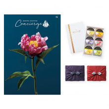 商品画像 ハートフルセレクションコンシェルジュ ISコース+ 銀座千疋屋　銀座ゼリーセット（6個入り）【慶事用・風呂敷包み】