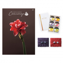 商品画像 ハートフルセレクションコンシェルジュ JSコース+ 銀座千疋屋　銀座ゼリーセット（6個入り）【慶事用・風呂敷包み】