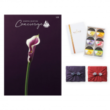 商品画像 ハートフルセレクションコンシェルジュ LSコース+ 銀座千疋屋 銀座ゼリーセット(6個入り)【慶事用・風呂敷包み】