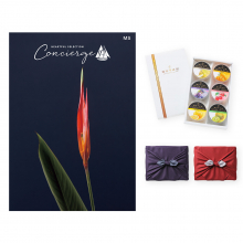 商品画像 ハートフルセレクションコンシェルジュ MSコース+ 銀座千疋屋 銀座ゼリーセット(6個入り)【慶事用・風呂敷包み】