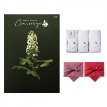 商品画像 ハートフルセレクションコンシェルジュ KSコース+ 今治 綾 フェイスタオル3枚セット【慶事用・風呂敷包み】