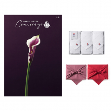 商品画像 ハートフルセレクションコンシェルジュ LSコース+ 今治 綾 フェイスタオル3枚セット【慶事用・風呂敷包み】