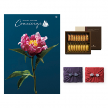 商品画像 ハートフルセレクションコンシェルジュ ISコース+ アンリ・シャルパンティエ フィナンシェ・マドレーヌ詰合せ【慶事用・風呂敷包み】